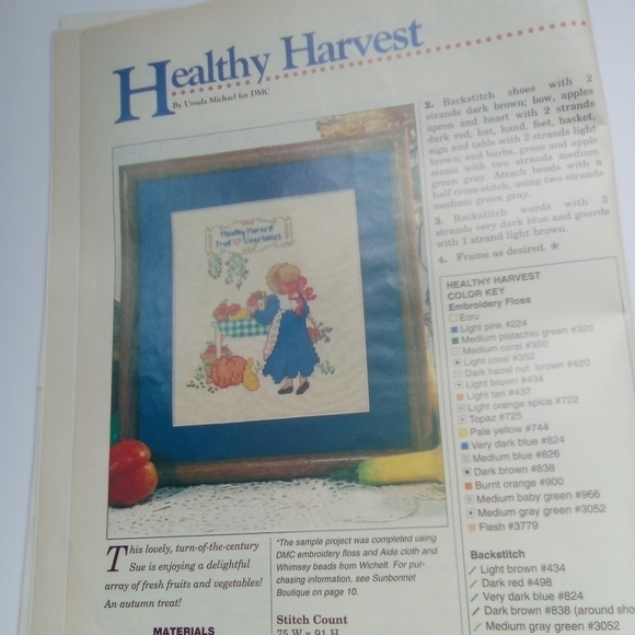 Sunbonnet Crafts Magazine Autumn 1994 Sunbonnet Sue Quilt Cross Stitch Embroider - Picture 5 of 7